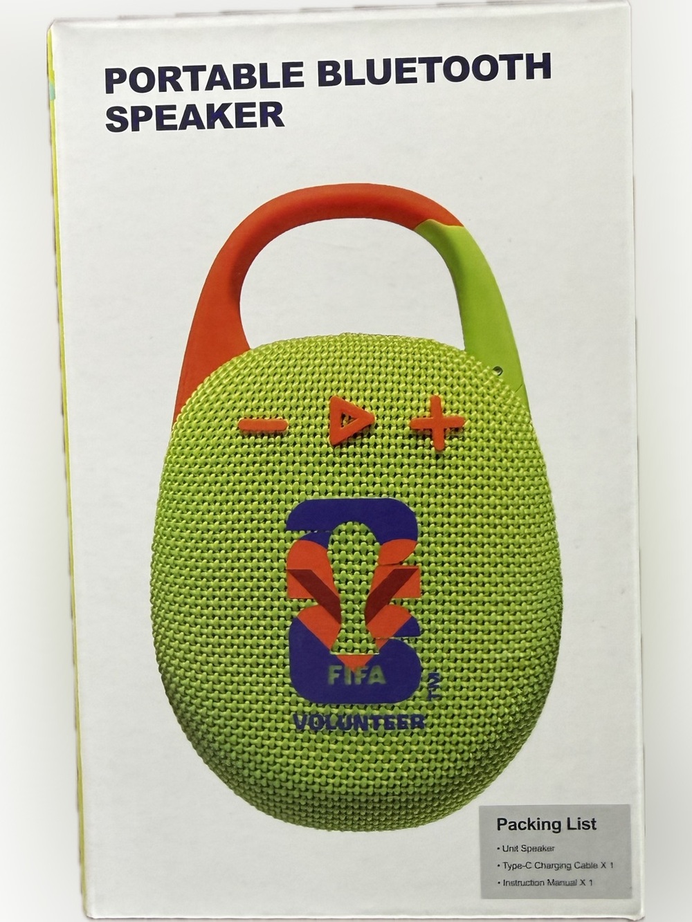 New FIFA Portable Bluetooth Speaker - Lime Green (Unbranded)